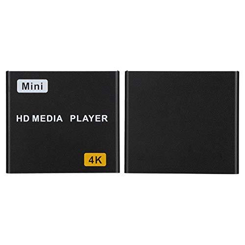 HDMI Media Player,4K 1080P Full HD Digital Media Player Support HDMI/AV Output,Play Video and Photos with USB Drive/SD Cards/External Devices For Android(US Plug)