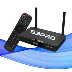new 2022 android tv box s3 pro, android 9 with voice command remote