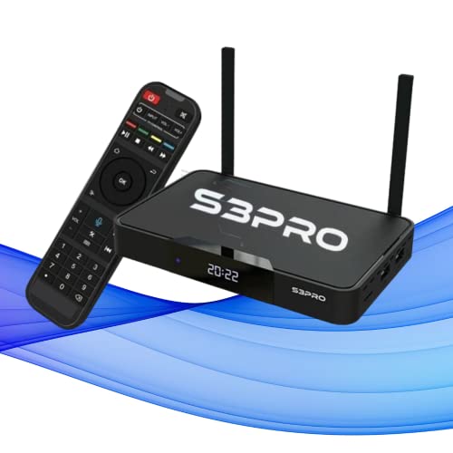 New 2022 Android TV Box S3 Pro, Android 9 with Voice Command Remote