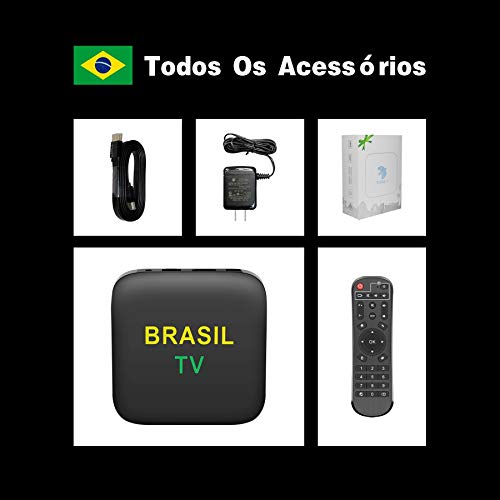 2023 Brazil IPTV Box with 2GB RAM 16GB ROM DDR HDMI TF H.265 HEVG DuoBand WiFi 2.4G/5G 6k Video Supported