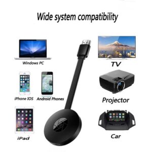 4K Wireless HDMI Display Dongle Adapter, Video Mirroring Dongle from Laptop, PC, Smartphone to TV/Projector /Monitor, WiFi Display Dongle Cast to TV