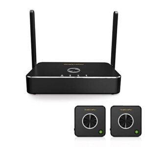 quattropod | 5g wifi wireless presentation facility hdmi transmitter & receiver for streaming 4k from laptop, pc, smartphone to hdtv/projector (2t1r) [2022 ota update]