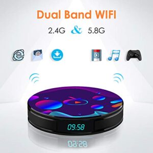 Android 10.0 TV Box with 4GB RAM 64GB ROM MXIII Pro RK3318 Built in BT 4.1 Support Dual-WiFi 2.4GHz/5GHz Full HD 4K Support 3D WiFi VP9 HDR H.264