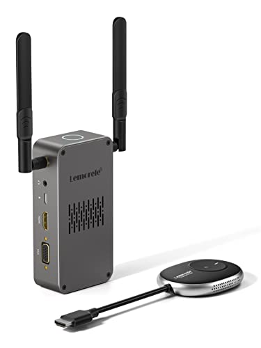 Wireless HDMI Transmitter and Receiver 4K - Wireless HDMI Extender 5G Kit, 165FT Range Signal Through Walls/Floors, Streaming from Laptop, Phone, Netflix, YouTube, PS5 to HDTV/Projector