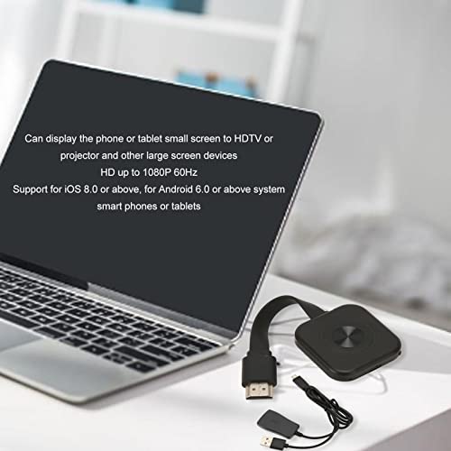 Sanpyl Wireless Display Dongle, 1080P 60Hz HDMI Wireless Display USB C Transmitter Receiver Dual Core Chip WiFi Display Adapter for Laptop, PC Smartphone