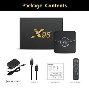 Android 11.0 TV Box,X98 Plus Amlogic S905W2 Quad Core X96Q Pro Upgraded RAM 4GB ROM 32GB Dual WiFi 2.4G/5.8G BT4.2 4K 6K AV1 Home Smart Media Player Set top Box