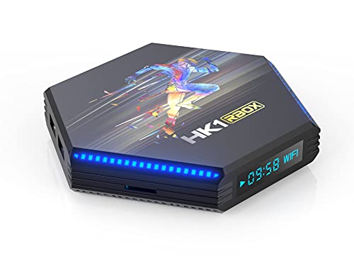 Android 11.0 TV Box 4GB RAM 64GB ROM HK1 Box R2 Smart TV Box RK3566 Quad-Core 8K/1000M LAN/1080P/USB 3.0/H.265/WIFI 2.4G/5G BT 4.1 Android TV Box Media Player