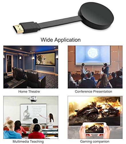 Doofany Wifi Display Dongle, Wireless HDMI Adapter Compatible with Android/iPhone/iPad/Pixel/Nexus/Mac/Windows to Stream Video Picture Files to TV Projector