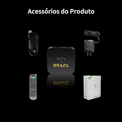 BOMIX IPTV6 Brazil HD 4K Video Player with 16GB Storage, OS Android 9, Different Languages