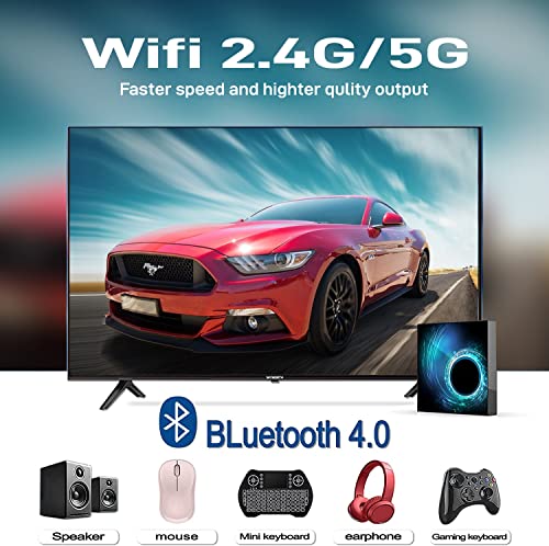 SGH Android TV Box 10.0 2GB RAM 16GB ROM 4K 3D RK3318 Bluetooth 4.0 Quad-Core Cortex-A53 64 Bits Smart TV Box Support 2.4G/5G Dual WiFi Ultra HD H265