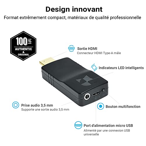 DDMALL 4K Wireless HDMI Video Decoder for Decoding Network Stream, 2160p60 WiFi Decoder for Decoding IP Streaming Encoder or IP Camera, Model HDD-20W