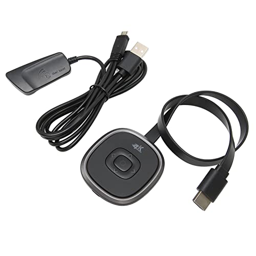 WiFi Display Dongle, 2.4G 5G Unique Look Wireless Display Adapter Black Prevent Interference Same Screen 0 Delay for HDTV