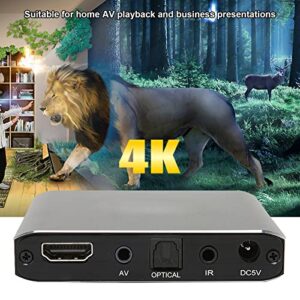 HD Multimedia Interface Media Player, Infrared Remote Control Mini JEDXMP029 Digital Media for Monitor (US Plug)