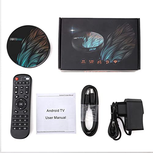 KRGEMS Android 10.0 Smart Tv Box,Streaming Box,4g+64g, Bt4.1, Support Dual-Band WiFi (2.4g&5g), 4k H.265 Decoding,3D,Set Top Box