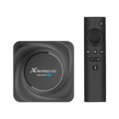 KRGEMS Media Player,8G RAM 128G ROM,Quad-Core 64bit Cortex-A55 CPU,Support 1000M LAN,2.4/5G WiFi,Bluetooth 4.2,USB 3.0,H.265 decoding HD 4K Smart TV Box