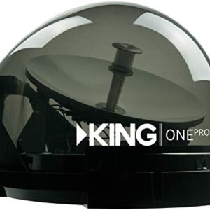 KING KOP4800 One Pro Premium Satellite TV Antenna - Works with Dish, DIRECTV, or Bell (Canada)