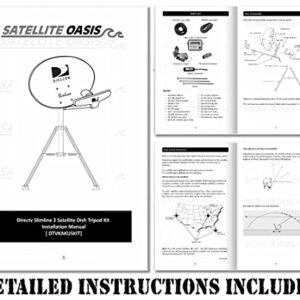 DIRECTV Swim Mobile RV Portable Satellite Dish Tripod Kit SWM SL3S