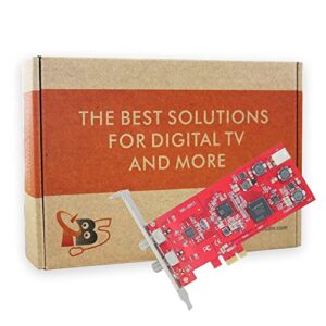 TBS 6903 DVB-S2 Professional Dual Tuner PCI Express Digital Satellite TV Card with Unique DVB-S2 Demodulator Chipset for Receive Special Broadcasted with ACM, VCM, 16APSK,32APSK