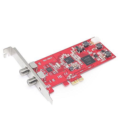 TBS 6903 DVB-S2 Professional Dual Tuner PCI Express Digital Satellite TV Card with Unique DVB-S2 Demodulator Chipset for Receive Special Broadcasted with ACM, VCM, 16APSK,32APSK