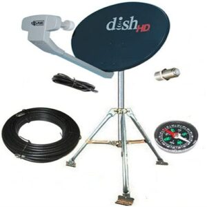 dish network hd hybrid 1000.2 western arc rv satellite kit portable