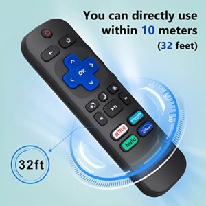 【Pack of 2】 Replacement Remote Control Compatible for Roku TV,for TCL Roku/for Hisense Roku/for Onn Roku(Not for Roku Stick,Box and Players)