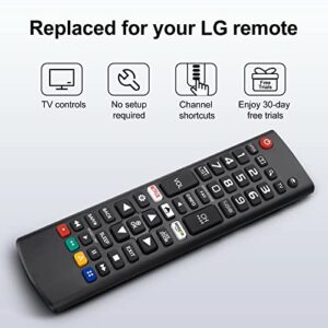 【Pack of 2】 Universal Remote Control for LG TV Remote,Compatible with All Models for LG Brand,TV Remote with Netflix Prime Video Shortcut Buttons