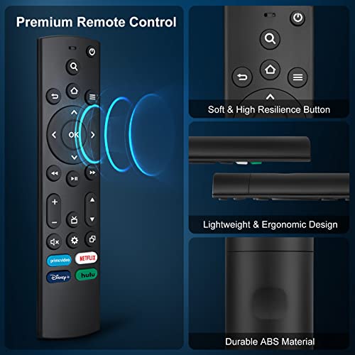 Replacement Remote for All Insignia Fire TVs/Toshiba Fire TVs/AMZ Omni Fire TV/AMZ 4-Series Fire TVs