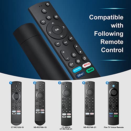 Replacement Remote for All Insignia Fire TVs/Toshiba Fire TVs/AMZ Omni Fire TV/AMZ 4-Series Fire TVs