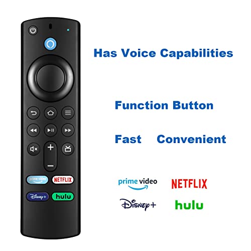 VEPRAG Voice Remote (3rd Gen) Compatible with Fire TV Stick 4K, Fire TV Stick (2nd & 3rd Gen), Fire TV Cube (1st & 2nd Gen), Fire TV (3rd Gen), Fire TV Stick Lite