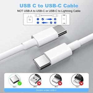 Apple USB C to USB C Cable 10ft 100W,2 Pack, Fast Charger Cord for Apple MacBook Pro/2019/2018/2017/2016/IPad Air 4/5, iPad Mini 6,iPad Pro 12.9/11 USB Type C
