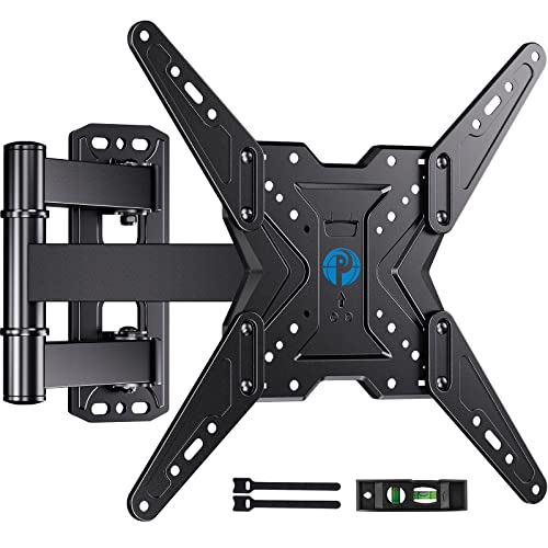 Pipishell TV Wall Mount for Most 26-60 inch TVs, Full Motion TV Mount with Swivel, Tilt, Extension, Single Stud Articulating TV Wall Mount Bracket, Holds up to 77 lbs, Max VESA 400x400mm, PIMF11