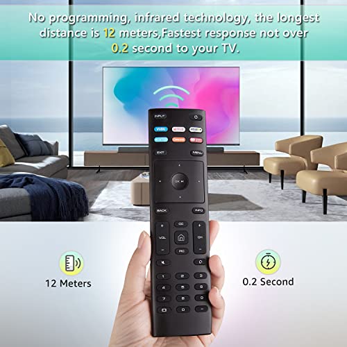 Universal Remote Control, XRT136 for VIZIO All LED LCD HD 4K UHD HDR Smart TVs