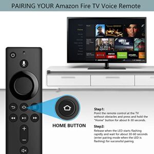 L5B83H Replacement Voice Remote Control (2nd GEN) fit for Amazon 2nd Gen Fire TV Stick, 2nd Gen Fire TV Cube, 1st Gen Fire TV Cube, Fire TV Stick 4K, Fire TV Stick Lite, 3rd Gen Amazon Fire TV