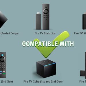 L5B83H Replacement Voice Remote Control (2nd GEN) fit for Amazon 2nd Gen Fire TV Stick, 2nd Gen Fire TV Cube, 1st Gen Fire TV Cube, Fire TV Stick 4K, Fire TV Stick Lite, 3rd Gen Amazon Fire TV