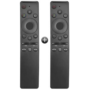 【pack of 2】 new universal remote control for all samsung tvs,compatible with samsung frame crystal uhd neo qled oled 4k 8k smart tvs with netflix, prime video, hulu