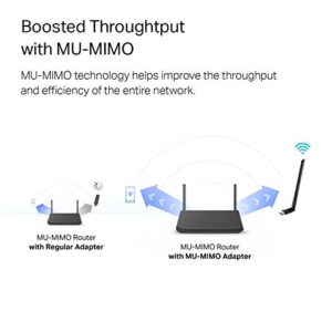 TP-Link USB WiFi Adapter for Desktop PC, AC1300Mbps USB 3.0 WiFi Dual Band Network Adapter with 2.4GHz/5GHz High Gain Antenna(Archer T3U Plus), MU-MIMO, Windows 11/10/8.1/8/7/XP, Mac OS 10.9-10.15