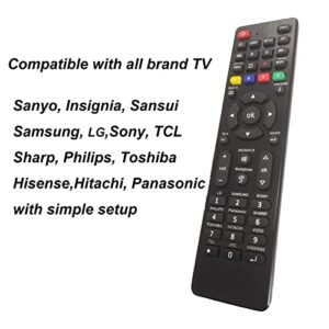 Universal Tv Remote for LG,Samsung, TCL, Philips, Vizio, Sharp, Sony, Panasonic, Sanyo, Insignia, Toshiba and Other Brands LCD LED 3D HDTV Smart TV Remote Control