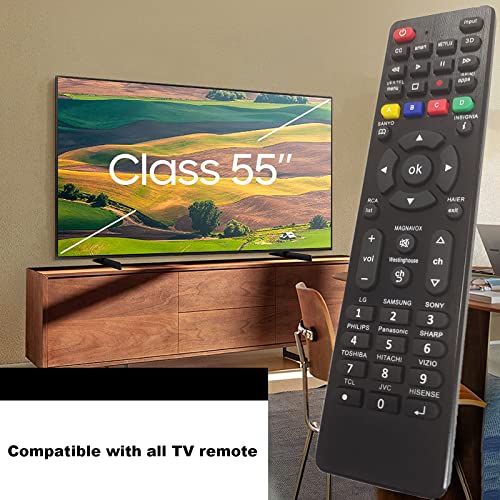 Universal Tv Remote for LG,Samsung, TCL, Philips, Vizio, Sharp, Sony, Panasonic, Sanyo, Insignia, Toshiba and Other Brands LCD LED 3D HDTV Smart TV Remote Control