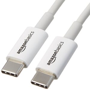 amazon basics usb type-c to usb type-c 2.0 charger cable – 6-foot, white