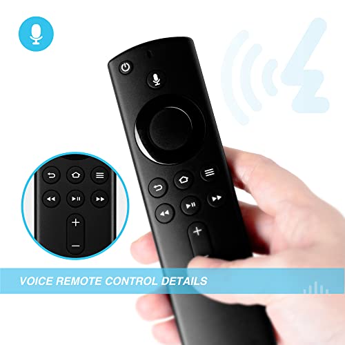 Replacement Voice Remote Control with Voice Function Fit for Fire TV Cube/Fire TV Stick 4K/Fire TV 3rd Gen/Fire TV Stick Lite（L5B83H）