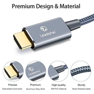 HDMI Cable 4K 15 Feet, 18Gbps High Speed HDMI 2.0 Cable HDCP 2.2 HDR 3D 1080P 28AWG Ethernet-Braided HDMI Cord-Audio Return(ARC) for Monitor Xbox PS5 PS3/4 Roku Fire TV Samsung LG etc