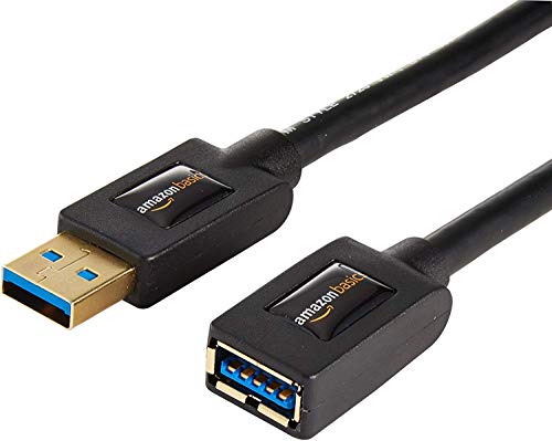 Amazon Basics USB 3.0 Extension Cable - A-Male to A-Female Extender Cord - 6 Feet (2 Pack), Printer