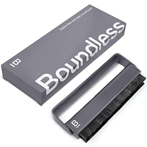 Boundless Audio Record Cleaner Brush - Vinyl Cleaning Carbon Fiber Anti-Static Record Brush