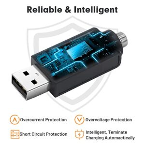 Niveaya Smart USB Thread Charger Cable, USB Thread Cable, USB Charger Thread Portable USB with Intelligent Overcharge Protection LED Indicator - 3 PCS
