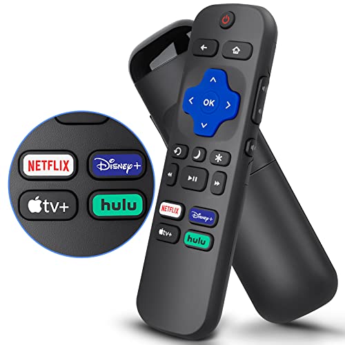 Swocny Universal Replacement Remote Compatible with Roku TV, for TCL/Hisense/Sharp/Philips/JVC/RCA/Magnavox/Sanyo/LG/Haier Roku TVs