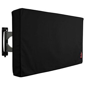 ibirdie outdoor waterproof and weatherproof tv cover for 55 inch outside flat screen tv – cover size 52”w x 31”h x 5.5”d