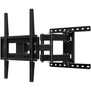 homevision tv wall mount, full motion swivel tilt tv mount for most 26-65inch, some up to 70inch led lcd oled tv with dual articulating arms wall mount bracket max vesa 400x400mm 132lbs fits 16″ stud
