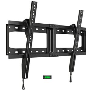 home vision tilt tv wall mount for most 32-75 inch tvs universal low profile fixed tv bracket max vesa 600x400mm holds up to 165lb wall stand fit 16”-18”-24” studs quick release lock tv mount