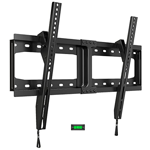 HOME VISION Tilt TV Wall Mount for Most 32-75 Inch TVs Universal Low Profile Fixed TV Bracket Max VESA 600x400mm Holds up to 165lb Wall Stand Fit 16”-18”-24” Studs Quick Release Lock TV Mount