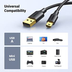 UGREEN Mini USB Cable 3FT,USB Mini Cable Mini USB 2.0 Cable,USB Mini B Cord Mini USB Charger Cable Compatible with Garmin Nuvi GPS,SatNav,Dash Cam,Camera,PS3 Controller,Hard Drive,GoPro Hero 3+,PDA